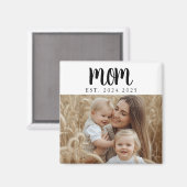 Minimale Mama etabliertes Foto Gift Magnet (Vorderseite/Rückseite)