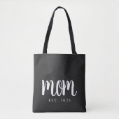 Minimale Mama Geschenk etablierte Junge Mutter Tasche (Vorderseite)