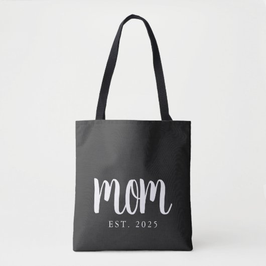 Minimale Mama Geschenk etablierte Junge Mutter Tasche (Vorderseite)