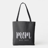 Minimale Mama Geschenk etablierte Junge Mutter Tasche (Rückseite)