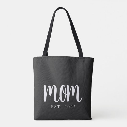 Minimale Mama Geschenk etablierte Junge Mutter Tasche (Rückseite)