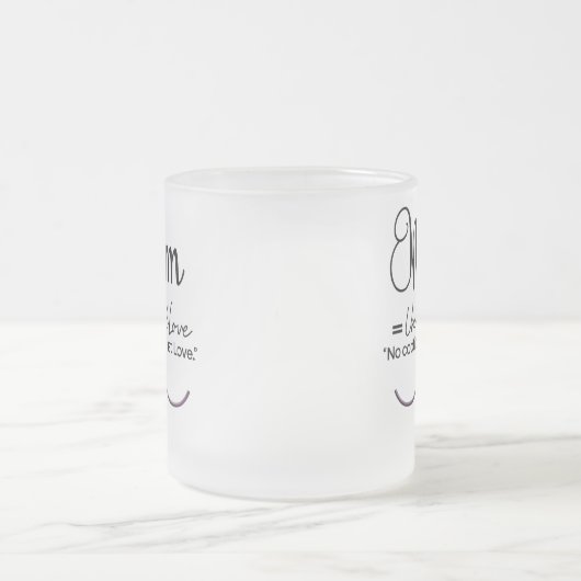Minimale Mama Liebe Tasse - bedingungslose Liebe (Mittel)