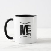 Minimale Mama-Mood-Mond-Bär-Design Tasse (Links)