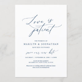 Minimale Marine, Liebe ist geduldig, Hochzeit vers Einladung