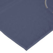 Minimale Markenmesse Navy Blue Tischdecke (Schrägansicht)