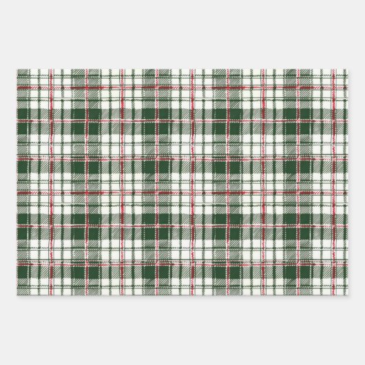 Minimale Maskuline Grünes Weihnachtswrapping Papie Geschenkpapier Set (Vorderseite 3)