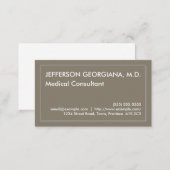 Minimale Medical Consultant Business Card Visitenkarte (Vorne/Hinten)
