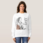 Minimale Meditationszitate "Innerer Frieden über a Sweatshirt (Vorne ganz)