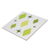 Minimale Mid Mod Diamonds Charteuse Fliese (Seite)