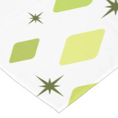 Minimale Mid Mod Diamonds Charteuse Kurzer Tischläufer (Ecke)