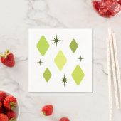 Minimale Mid Mod Diamonds Charteuse Serviette (Beispiel)