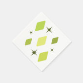Minimale Mid Mod Diamonds Charteuse Serviette (Ecke)