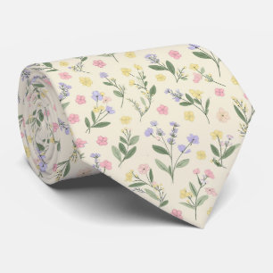 Minimale Mikro-Blumenmuster Krawatte
