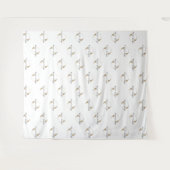 Minimale Mindestanzahl an Logos für das White Cust Wandteppich (Vorderseite (Horizontal))