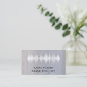 Minimale Minimal für Music Studio Beruflich Sound Visitenkarte (Stehend Vorderseite)