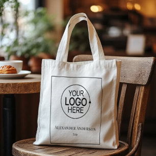 Minimale minimale moderne Typografie-Grenze Tragetasche