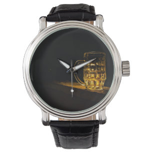 Minimale Minimalistische Bierzeit Armbanduhr