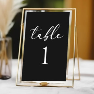 Minimale Minimalistische Elegante Klassische Grund Tischnummer