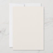 Minimale Minimalistische Goldbeige-Zweigstelle Einladung (Rückseite)