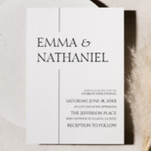 Minimale Minimalistische Schwarz-weiße Einfache Ho