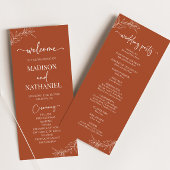 Minimale Minimalistische Terracotta Branch Leaf We Programm