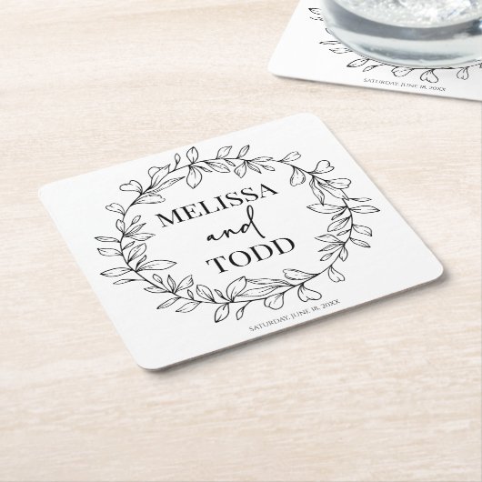 Minimale Minimalistische Zweigstelle und Leaf-Kran Rechteckiger Pappuntersetzer (angewinkelt)