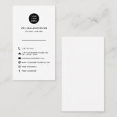 Minimale Minimalwerte für moderne Social Media Ico Visitenkarte (Vorne/Hinten)