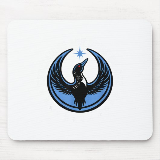 Minimale Minnesota-Rebell-Neue Staatsflagge Mousepad (Vorne)