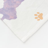 Minimale Mint-Französische-Bulldogge-Silhouette-De Fleecedecke (Ecke)
