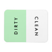 Minimale Minzspülung sauber oder dreckig Magnet (Horizontal)