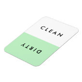 Minimale Minzspülung sauber oder dreckig Magnet (Linke Seite)