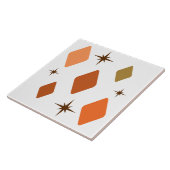 Minimale mittlere Mod Diamonds Orange Fliese (Seite)