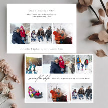 minimale moderne 6 Multi Foto Collage Hochzeit