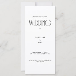 Minimale moderne Art Deco Typografie Hochzeit