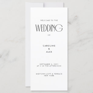 Minimale moderne Art Deco Typografie Hochzeit
