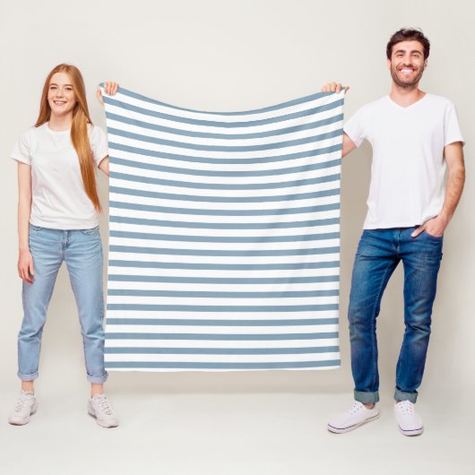 Minimale moderne Blaustreifen-Musterdesign Fleecedecke (Beispiel)