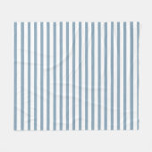 Minimale moderne Blaustreifen-Musterdesign Fleecedecke (Vorderseite (Horizontal))