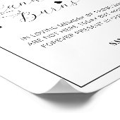 Minimale Moderne dieses Kerzenlicht Burns Wedding Poster (Ecke)