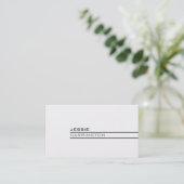Minimale moderne drei Farbe 6A Visitenkarte (Stehend Vorderseite)