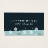 Minimale moderne, dunkelblaue Reinigungsdienste (Vorderseite)