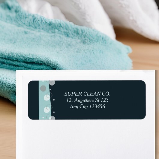 Minimale moderne, dunkelblaue Reinigungsdienste