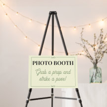 Minimale moderne editierbare Hochzeit-Fotobooth-Sc