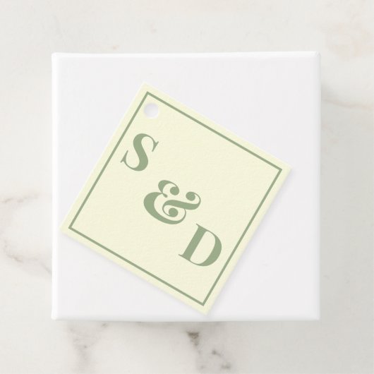 Minimale moderne editierbare Hochzeit Geschenkanhänger (Beispiel)