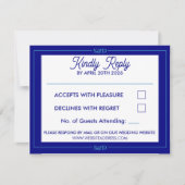 Minimale moderne editierbare Hochzeit RSVP Karte (Vorderseite)