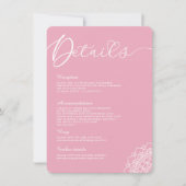 Minimale moderne einfache Kalligrafie Mandala Deta Einladung (Vorderseite)