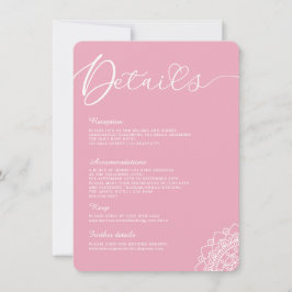 Minimale moderne einfache Kalligrafie Mandala Deta Einladung