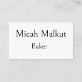Minimale moderne einfache saubere QR-Code-Professi Visitenkarte (Vorderseite)
