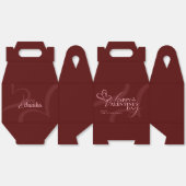 Minimale moderne elegante Typografie Valentinstag Geschenkschachtel (Ungeklappt)