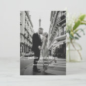 Minimale moderne Foto-Hochzeitsprogramm Programm (Stehend Vorderseite)