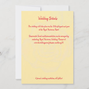 Minimale moderne Friedensrose Save the Date Hochze Einladung